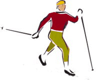 Nordic walking sport graphics