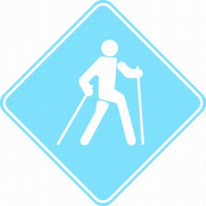 Nordic walking sport graphics