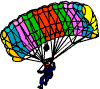Paragliding sport graphics