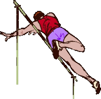 Pole vault sport graphics