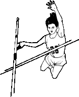 Pole vault sport graphics