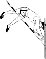 Pole vault sport graphics