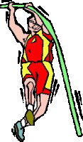 Pole vault sport graphics