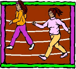 Race walking sport graphics