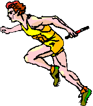 Relay race sport graphics