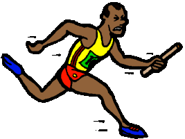 Relay race sport graphics