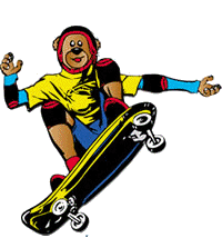 Skateboarding sport graphics