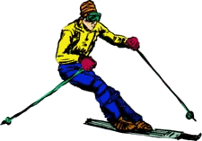 Skiing sport graphics