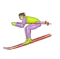 Skiing sport graphics