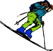 Skiing sport graphics