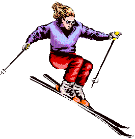 Skiing sport graphics