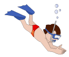 Snorkeling sport graphics
