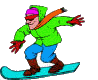 Snowboarding sport graphics