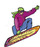 Snowboarding sport graphics