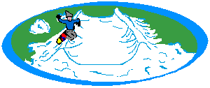 Snowboarding sport graphics