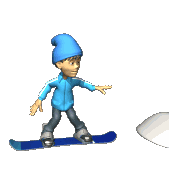 Snowboarding sport graphics