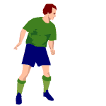 Soccer players sport graphics