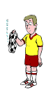 Soccer players sport graphics