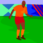 Soccer players sport graphics