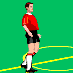 Soccer players sport graphics