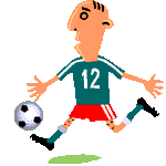 Soccer players sport graphics