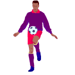 Soccer players sport graphics