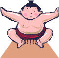 Sumo wrestling sport graphics