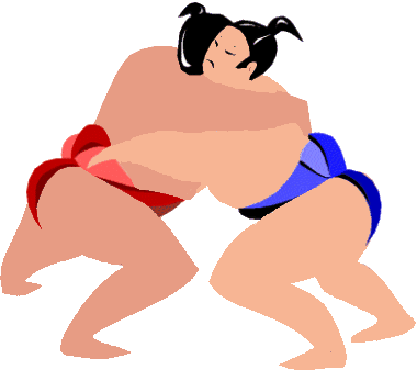 Sumo wrestling sport graphics