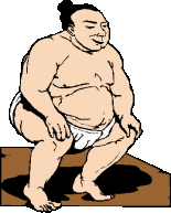 Sumo wrestling sport graphics