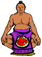 Sumo wrestling sport graphics