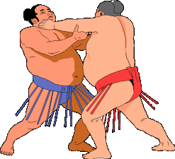 Sumo wrestling sport graphics