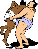 Sumo wrestling sport graphics