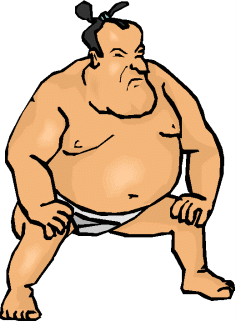 Sumo wrestling sport graphics