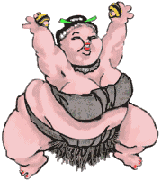 Sumo wrestling sport graphics