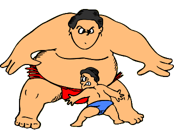 Sumo wrestling sport graphics