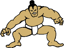 Sumo wrestling sport graphics