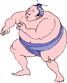 Sumo wrestling sport graphics