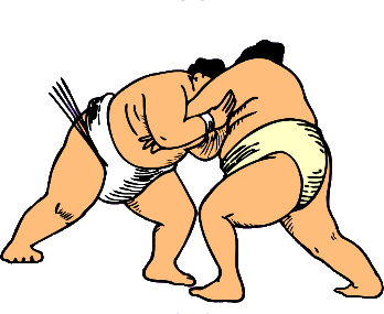 Sumo wrestling sport graphics