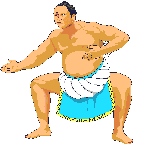 Sumo wrestling sport graphics