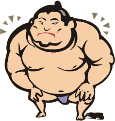 Sumo wrestling sport graphics