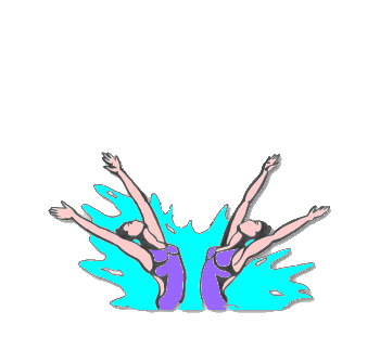 Synchronized swimming sport graphics