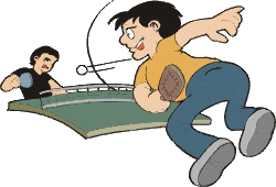 Table tennis sport graphics