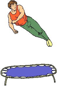 Trampolining sport graphics