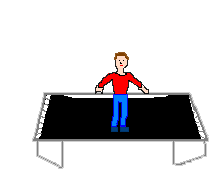 Trampolining sport graphics