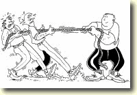 Tug of war sport graphics