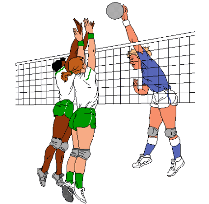 Volleyball sport graphics