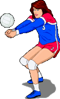 Volleyball sport graphics