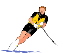 Water skiing sport graphics