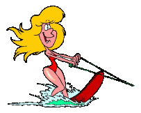 Water skiing sport graphics