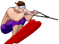 Water skiing sport graphics